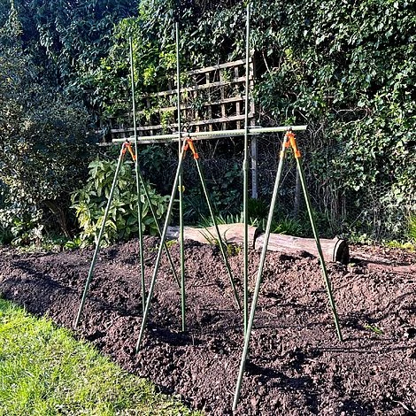 Heavy Duty Tomato Cage Planter & Extendable Plant Support Frame For Grow Bags Greenhouse & Raised Beds - Image 3