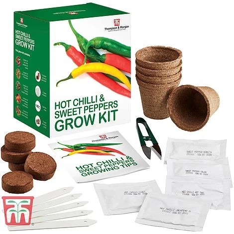 Red Hot Chilli & Sweet Peppers Growing Kit - Gift - Image 3